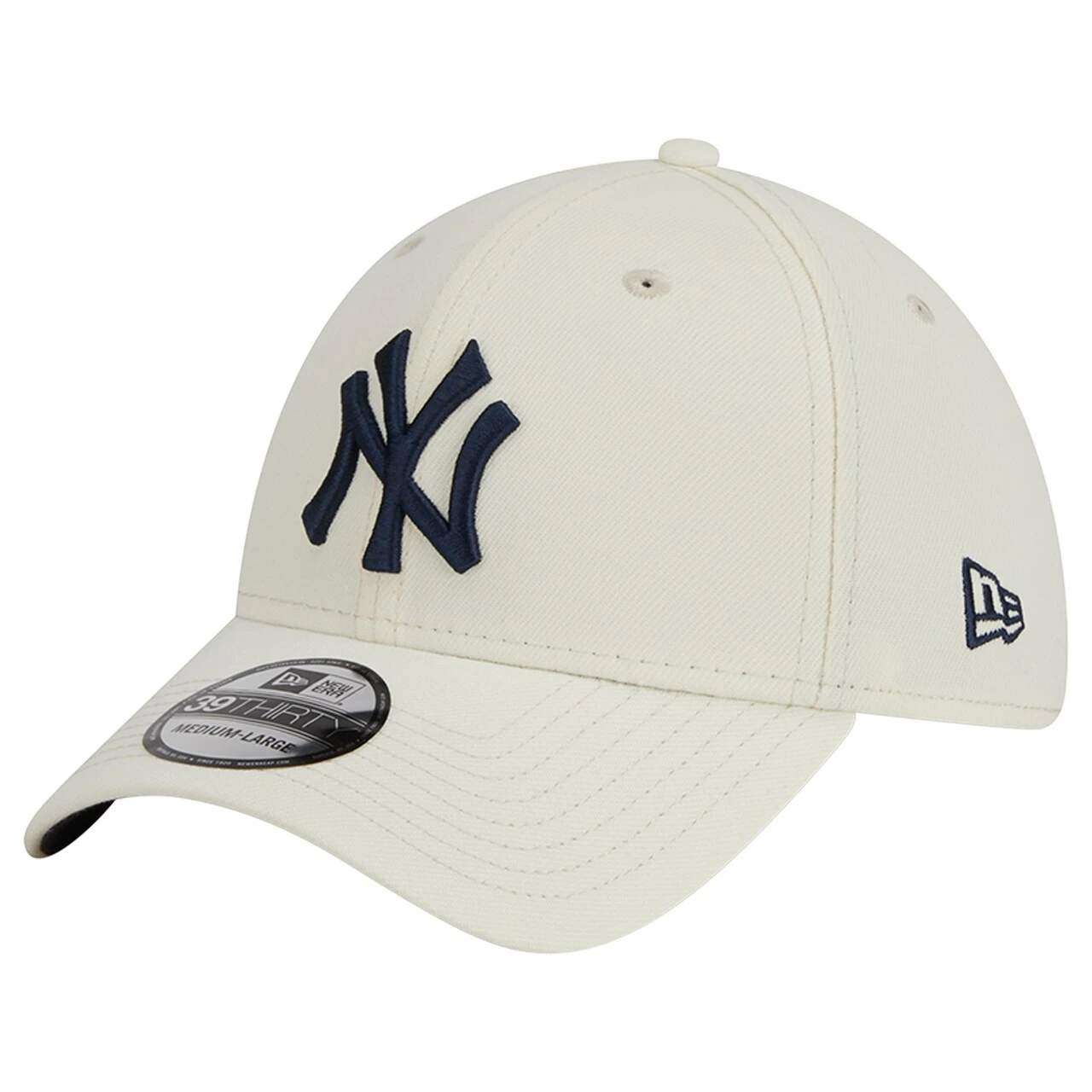 Men's New York Yankees New Era Cream Chrome Team Classic 39THIRTY Flex Hat 1 Men's New York Yankees New Era Cream Chrome Team Classic 39THIRTY Flex Hat