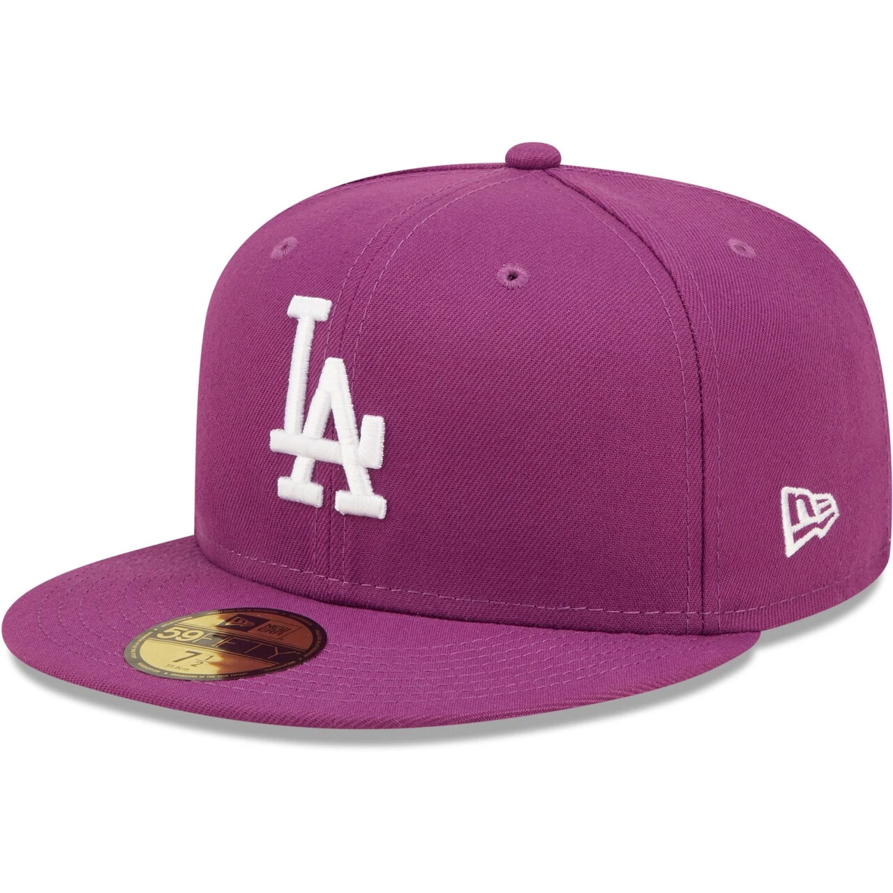 Men's Los Angeles Dodgers New Era Grape Logo 59FIFTY Fitted Hat 1 Men's Los Angeles Dodgers New Era Grape Logo 59FIFTY Fitted Hat