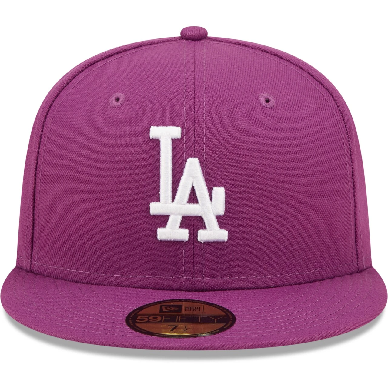 Men's Los Angeles Dodgers New Era Grape Logo 59FIFTY Fitted Hat 2 Men's Los Angeles Dodgers New Era Grape Logo 59FIFTY Fitted Hat - Image 2