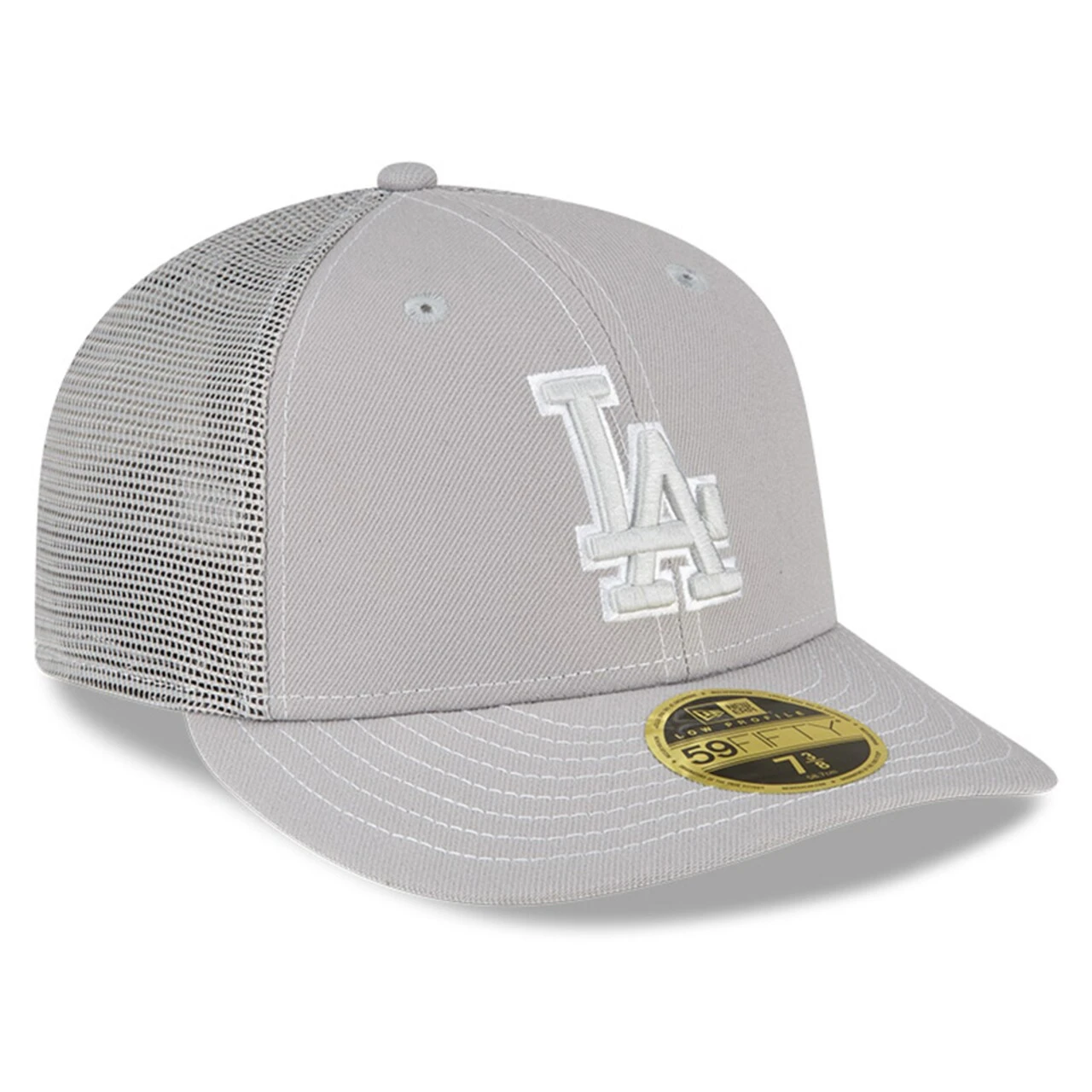 Men's Los Angeles Dodgers New Era Gray 2023 On-Field Batting Practice Low Profile 59FIFTY Fitted Hat 3 Men's Los Angeles Dodgers New Era Gray 2023 On-Field Batting Practice Low Profile 59FIFTY Fitted Hat - Image 3