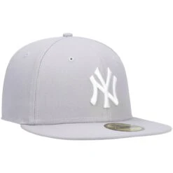Men's New York Yankees New Era Gray White Logo 59FIFTY Fitted Hat 6 Men's New York Yankees New Era Gray White Logo 59FIFTY Fitted Hat -Hat Shop mens new era gray new york yankees white logo 59fifty fitted hat pi4208000 altimages ff 4208671 759f374443d213a97f01alt3 full