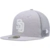 Men's San Diego Padres New Era Gray 2023 On-Field Batting Practice 59FIFTY Fitted Hat