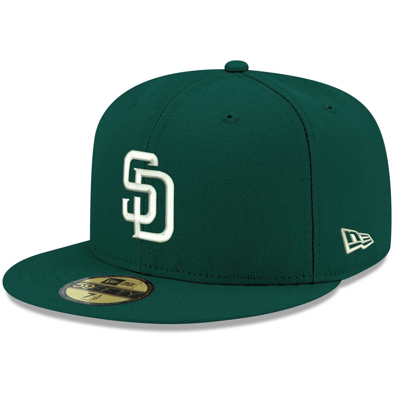 Men's San Diego Padres New Era Green White Logo 59FIFTY Fitted Hat 1 Men's San Diego Padres New Era Green White Logo 59FIFTY Fitted Hat