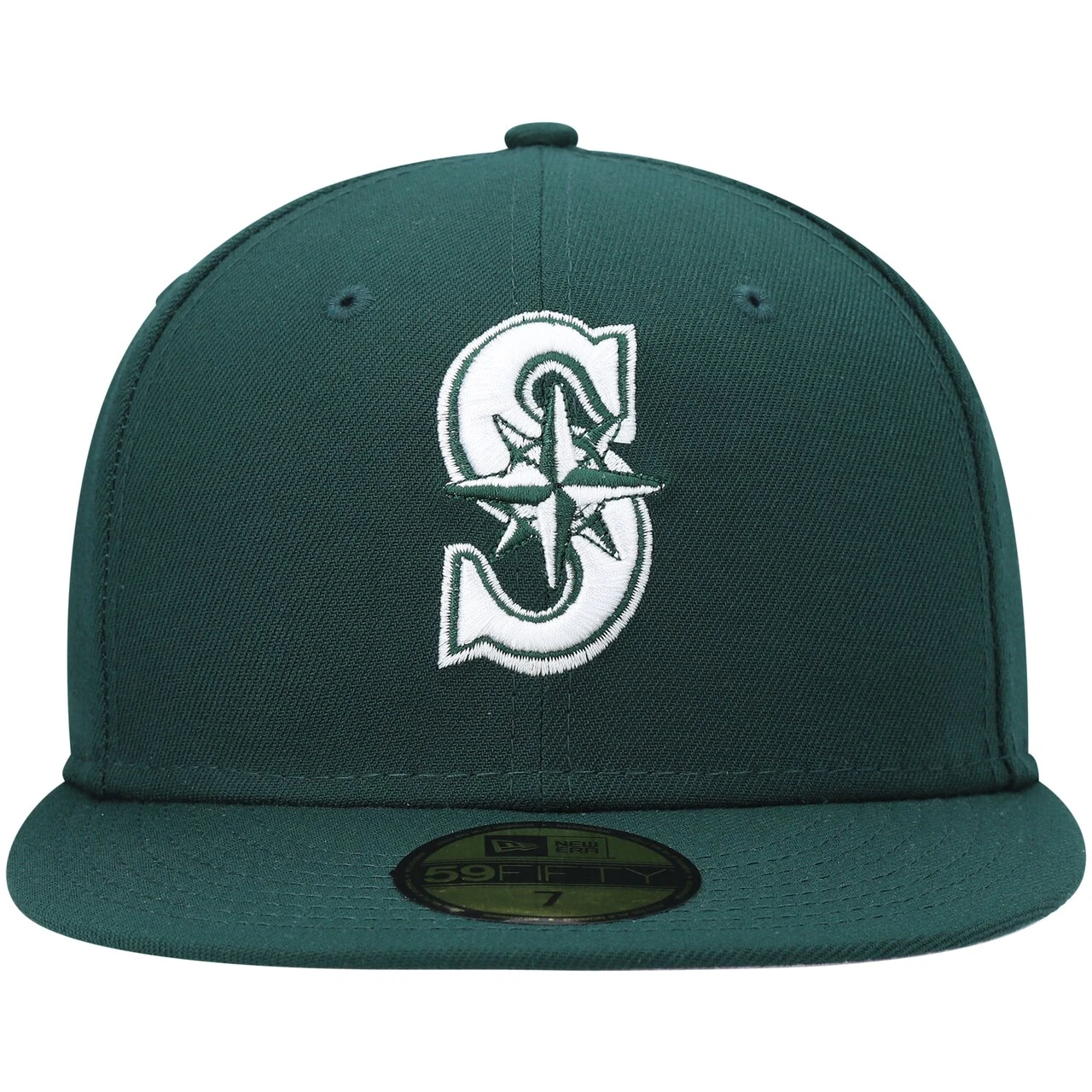 Men's Seattle Mariners New Era Green White Logo 59FIFTY Fitted Hat 2 Men's Seattle Mariners New Era Green White Logo 59FIFTY Fitted Hat - Image 2