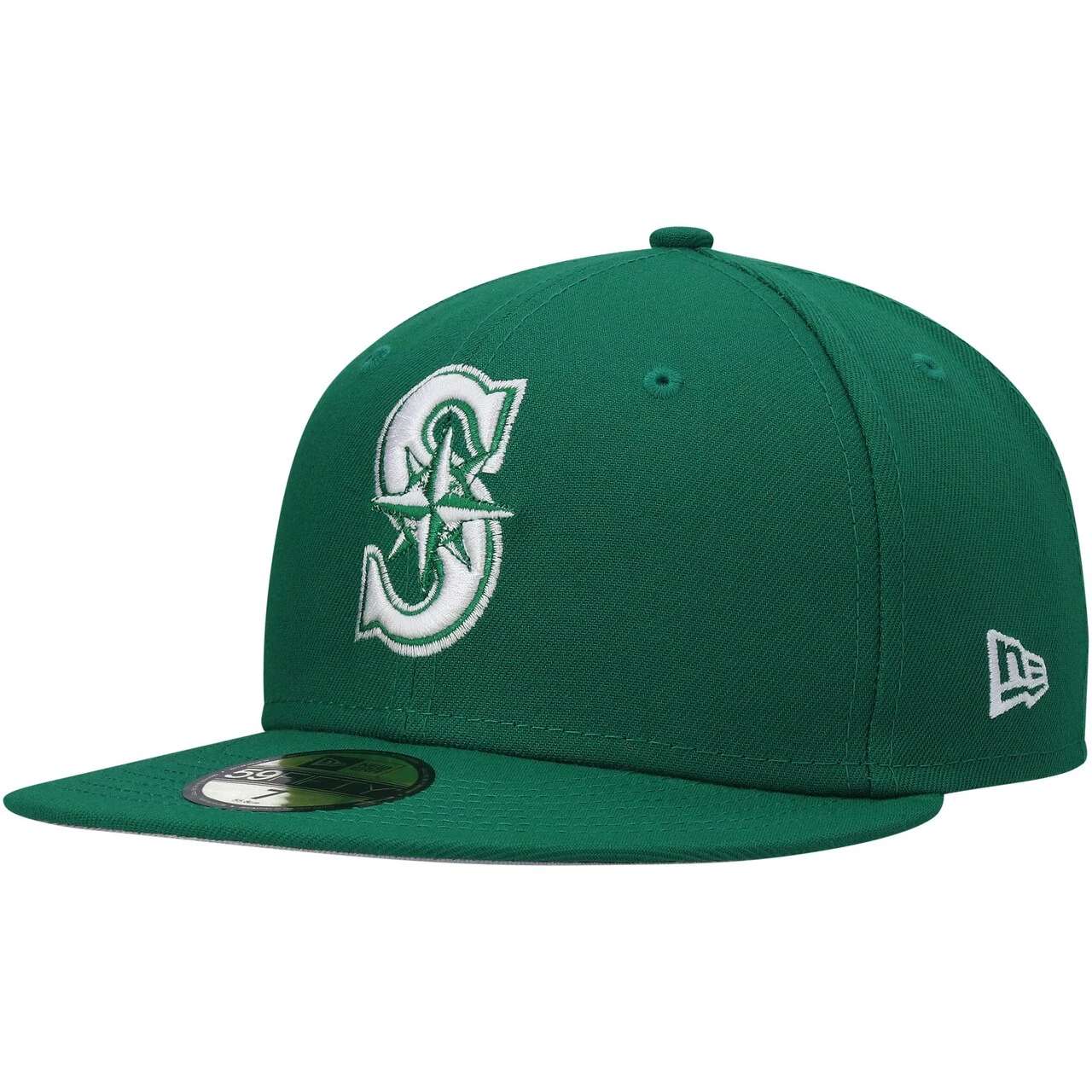 Men's Seattle Mariners New Era Kelly Green White Logo 59FIFTY Fitted Hat 1 Men's Seattle Mariners New Era Kelly Green White Logo 59FIFTY Fitted Hat