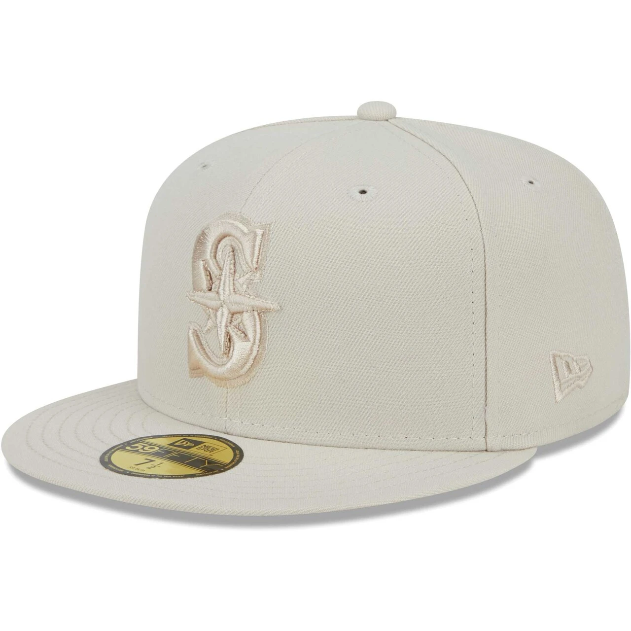 Men's Seattle Mariners New Era Khaki Tonal 59FIFTY Fitted Hat 1 Men's Seattle Mariners New Era Khaki Tonal 59FIFTY Fitted Hat