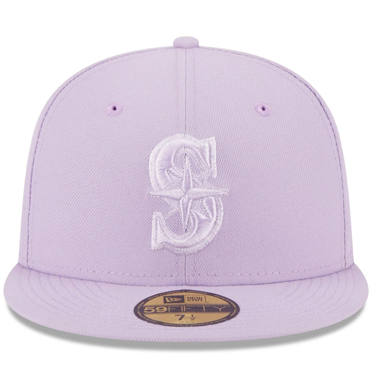 Men's Seattle Mariners New Era Lavender 2023 Spring Color Basic 59FIFTY Fitted Hat 2 Men's Seattle Mariners New Era Lavender 2023 Spring Color Basic 59FIFTY Fitted Hat - Image 2