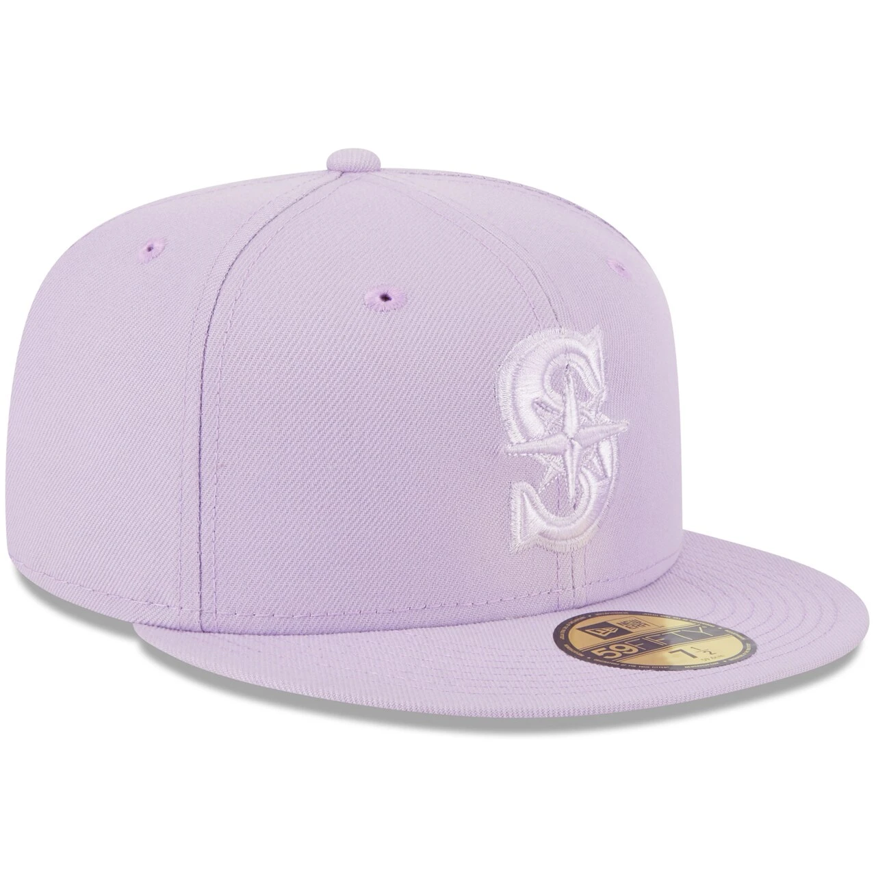 Men's Seattle Mariners New Era Lavender 2023 Spring Color Basic 59FIFTY Fitted Hat 3 Men's Seattle Mariners New Era Lavender 2023 Spring Color Basic 59FIFTY Fitted Hat - Image 3