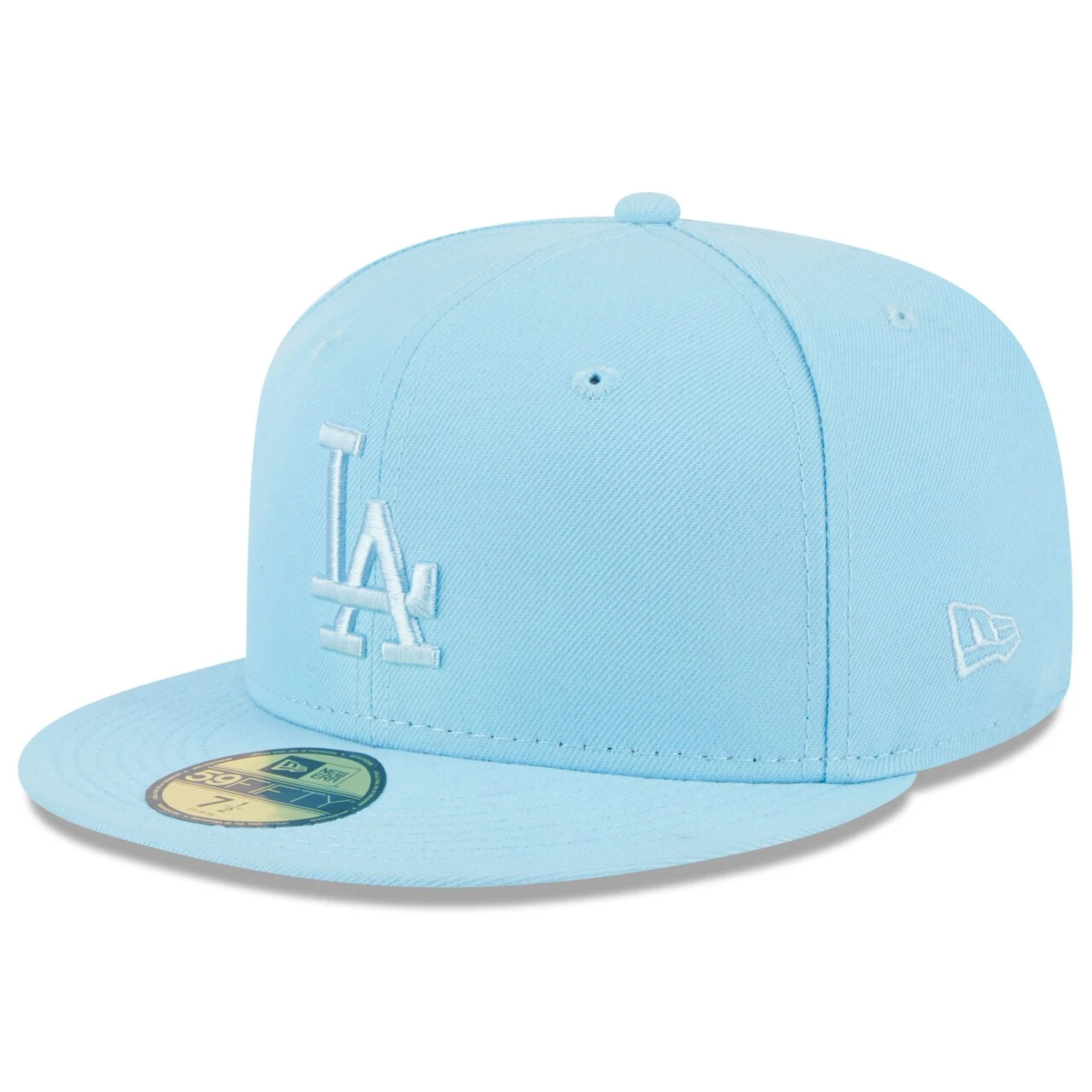 Men's Los Angeles Dodgers New Era Light Blue 2023 Spring Color Basic 59FIFTY Fitted Hat 1 Men's Los Angeles Dodgers New Era Light Blue 2023 Spring Color Basic 59FIFTY Fitted Hat