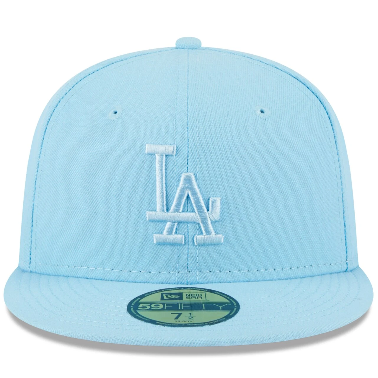 Men's Los Angeles Dodgers New Era Light Blue 2023 Spring Color Basic 59FIFTY Fitted Hat 2 Men's Los Angeles Dodgers New Era Light Blue 2023 Spring Color Basic 59FIFTY Fitted Hat - Image 2