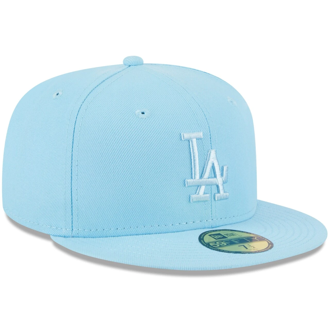 Men's Los Angeles Dodgers New Era Light Blue 2023 Spring Color Basic 59FIFTY Fitted Hat 3 Men's Los Angeles Dodgers New Era Light Blue 2023 Spring Color Basic 59FIFTY Fitted Hat - Image 3