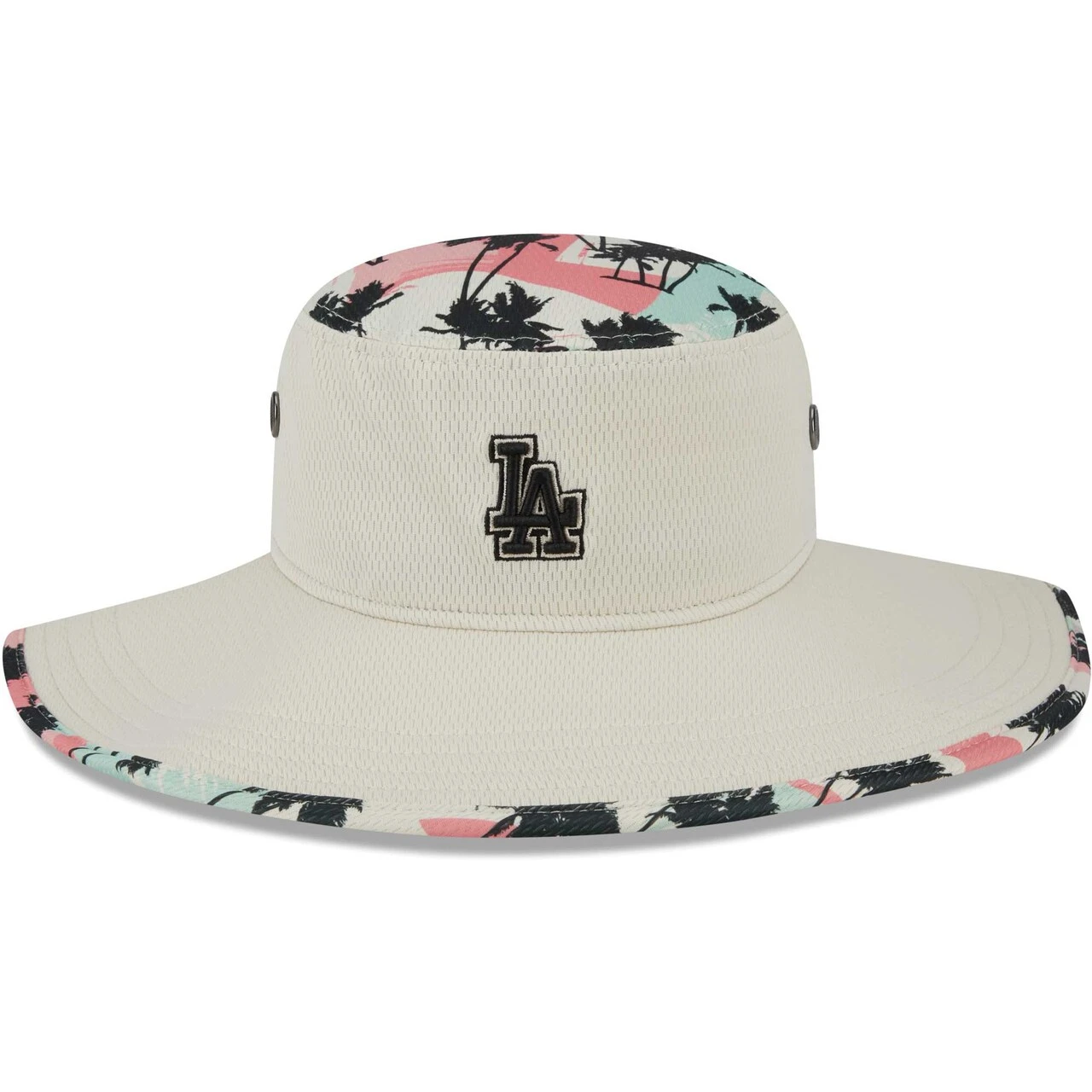 Men's Los Angeles Dodgers New Era Natural Retro Beachin' Bucket Hat 1 Men's Los Angeles Dodgers New Era Natural Retro Beachin' Bucket Hat