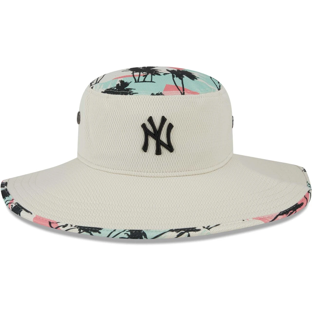 Men's New York Yankees New Era Natural Retro Beachin' Bucket Hat 1 Men's New York Yankees New Era Natural Retro Beachin' Bucket Hat