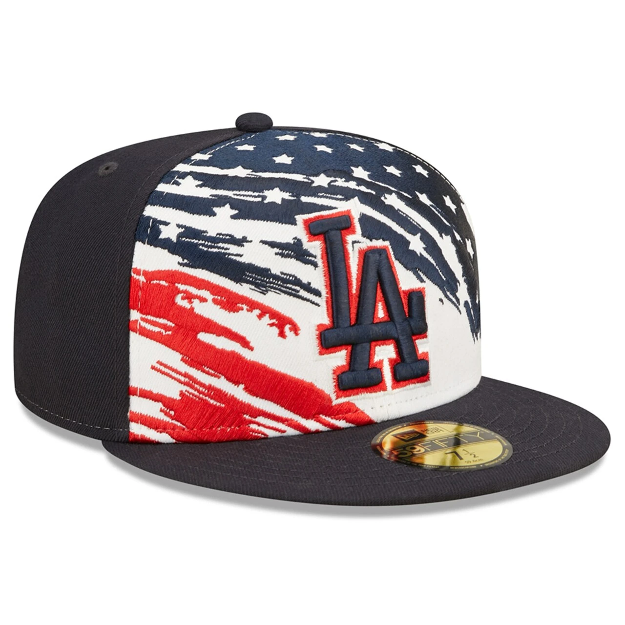 Men's Los Angeles Dodgers New Era Navy 2022 4th Of July On-Field 59FIFTY Fitted Hat 3 Men's Los Angeles Dodgers New Era Navy 2022 4th Of July On-Field 59FIFTY Fitted Hat - Image 3