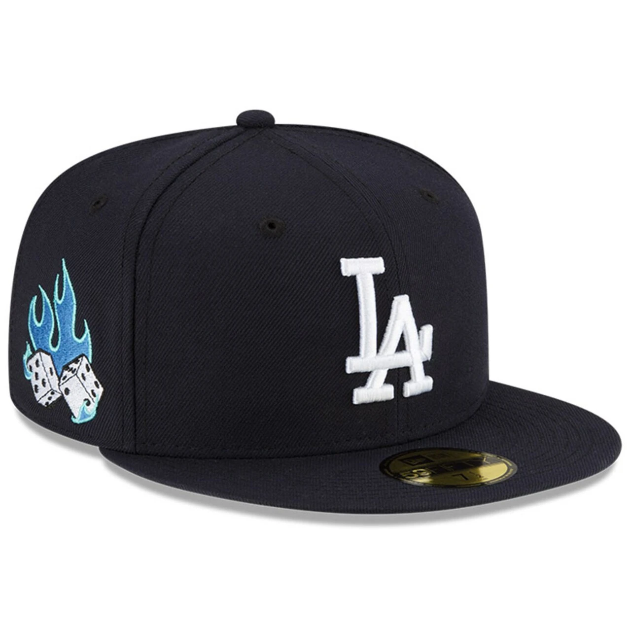 Men's Los Angeles Dodgers New Era Navy FEATURE X MLB 59FIFTY Fitted Hat 1 Men's Los Angeles Dodgers New Era Navy FEATURE X MLB 59FIFTY Fitted Hat