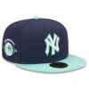 Men's New York Yankees New Era Navy 100th Anniversary Team UV 59FIFTY Fitted Hat