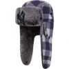 Men's New York Yankees New Era Navy Buffalo Plaid Trapper Hat