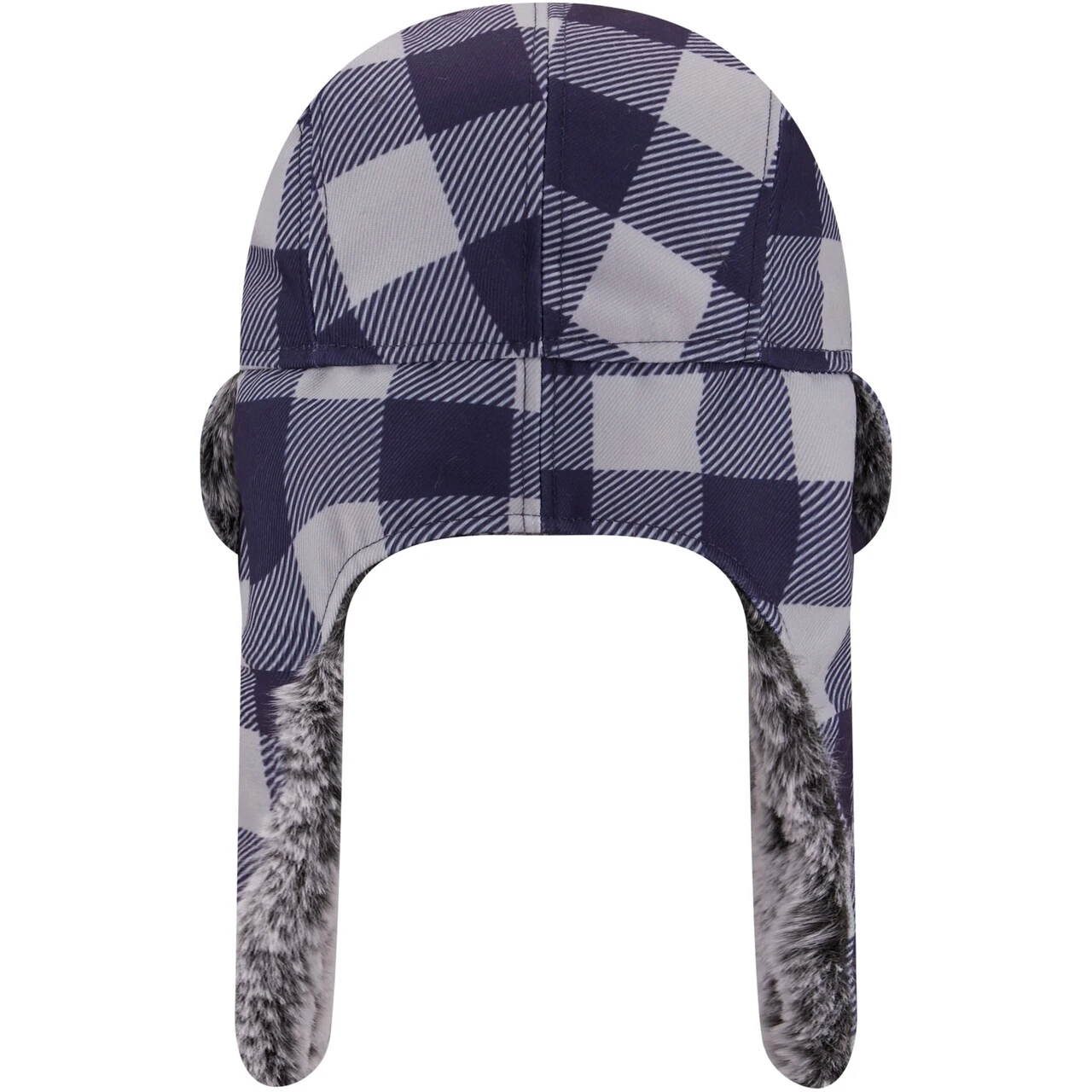 Men's New York Yankees New Era Navy Buffalo Plaid Trapper Hat 4 Men's New York Yankees New Era Navy Buffalo Plaid Trapper Hat - Image 4