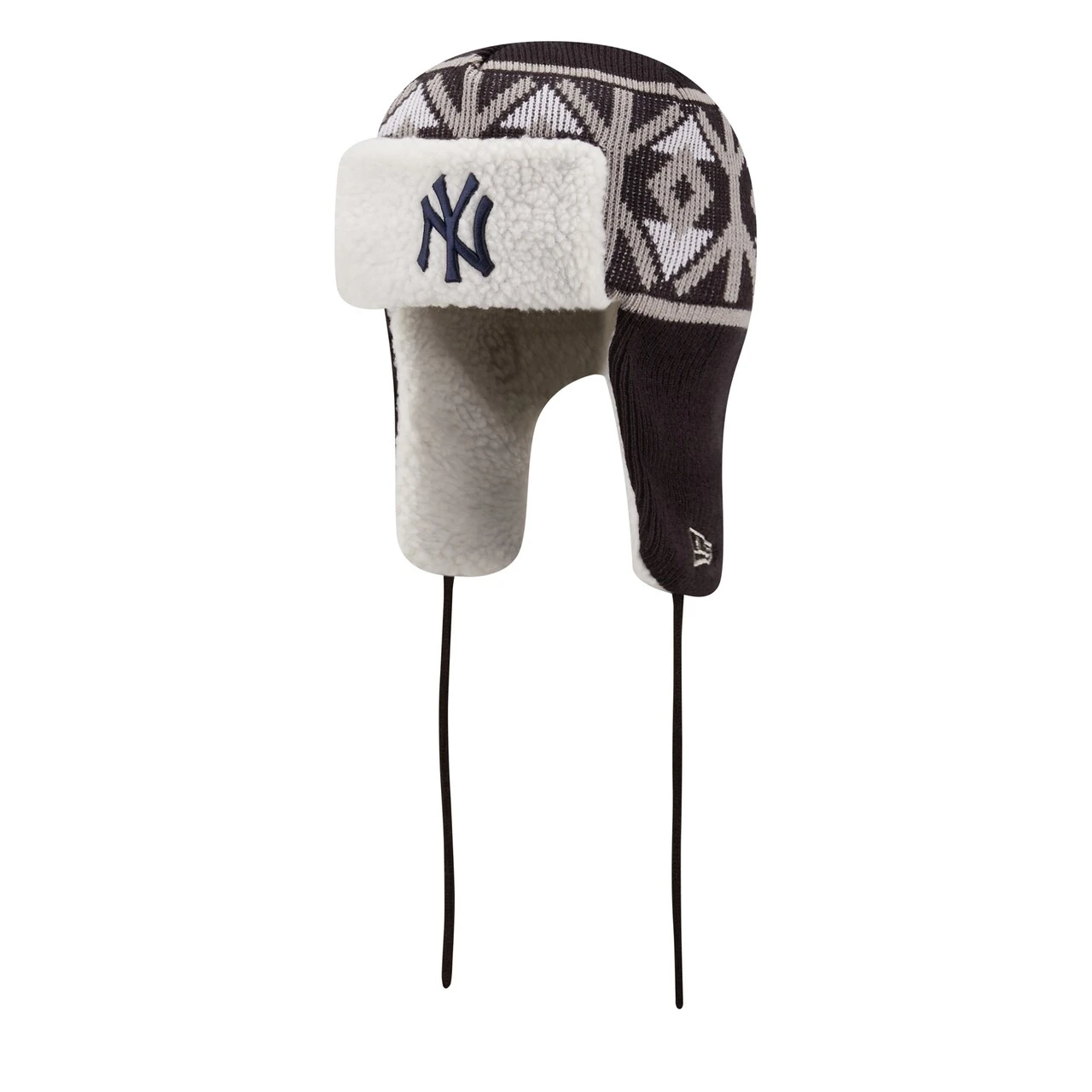 Men's New York Yankees New Era Navy Knit Trapper Hat 1 Men's New York Yankees New Era Navy Knit Trapper Hat