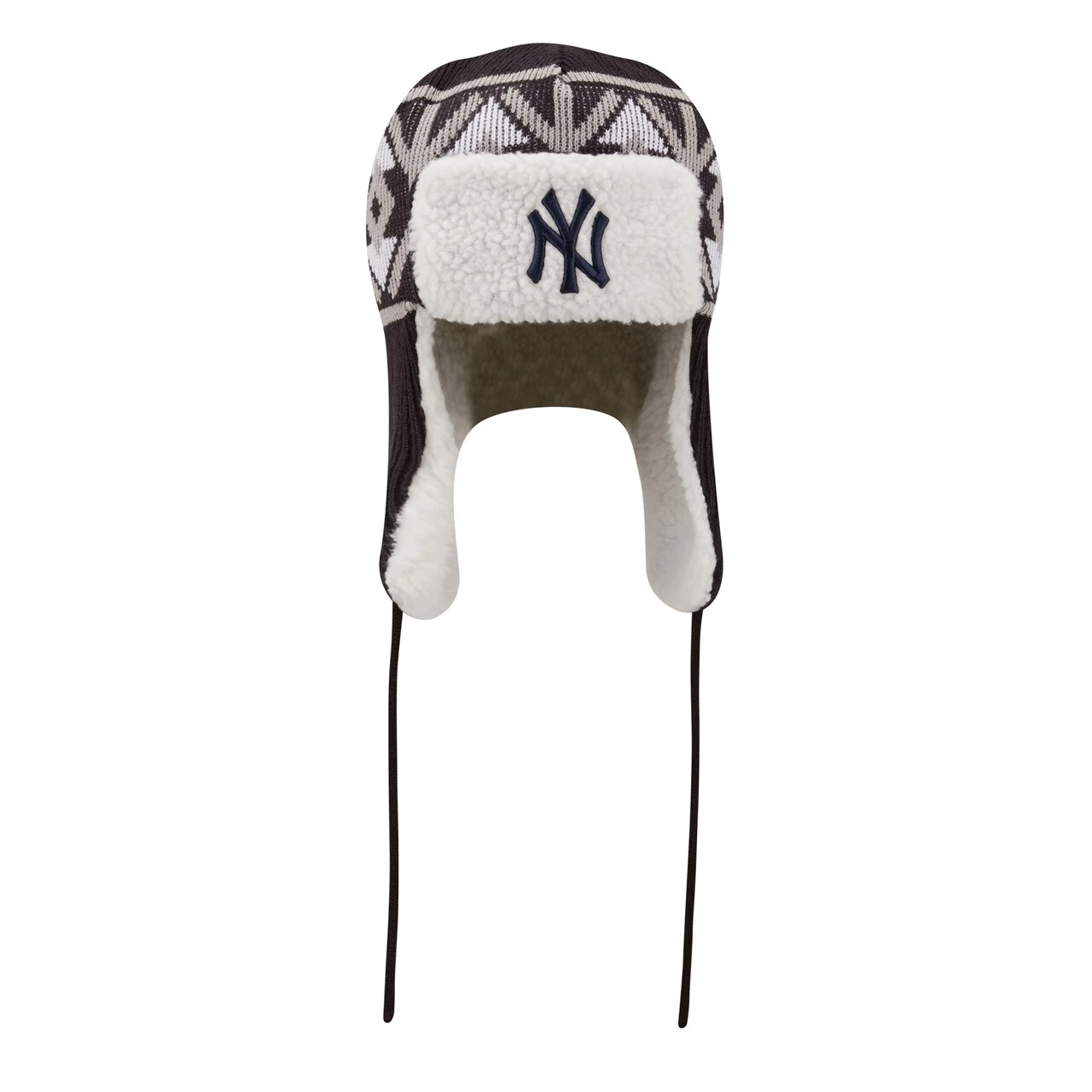 Men's New York Yankees New Era Navy Knit Trapper Hat 2 Men's New York Yankees New Era Navy Knit Trapper Hat - Image 2