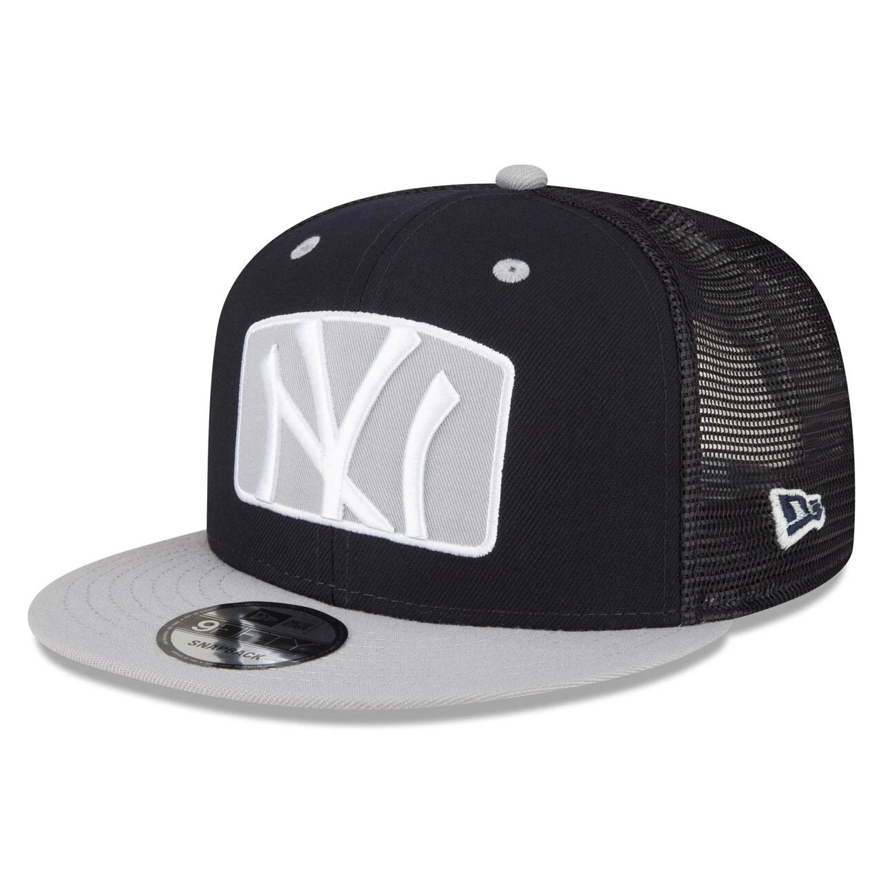 Men's New York Yankees New Era Navy Logo Zoom Trucker 9FIFTY Snapback Hat 1 Men's New York Yankees New Era Navy Logo Zoom Trucker 9FIFTY Snapback Hat