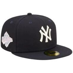 Men's New York Yankees New Era Navy Pop Sweatband Undervisor 1996 MLB World Series Cooperstown Collection 59FIFTY Fitted Hat