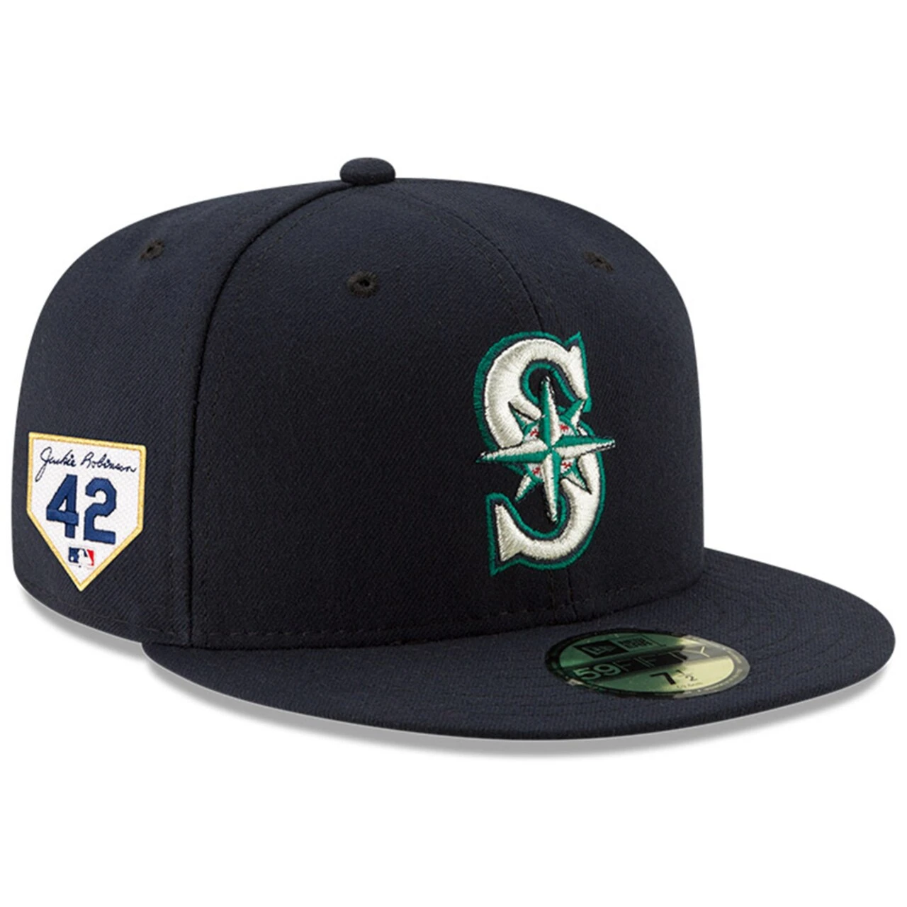 Men's Seattle Mariners New Era Navy 2023 Jackie Robinson Day 59FIFTY Fitted Hat 1 Men's Seattle Mariners New Era Navy 2023 Jackie Robinson Day 59FIFTY Fitted Hat