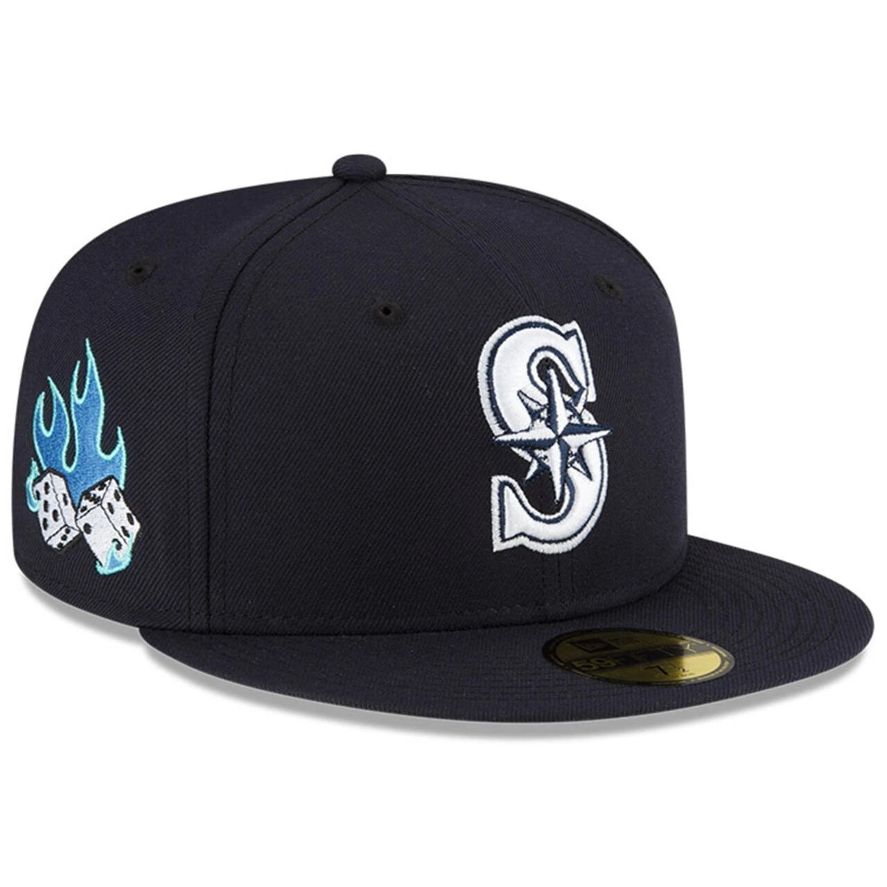 Men's Seattle Mariners New Era Navy FEATURE X MLB 59FIFTY Fitted Hat 1 Men's Seattle Mariners New Era Navy FEATURE X MLB 59FIFTY Fitted Hat