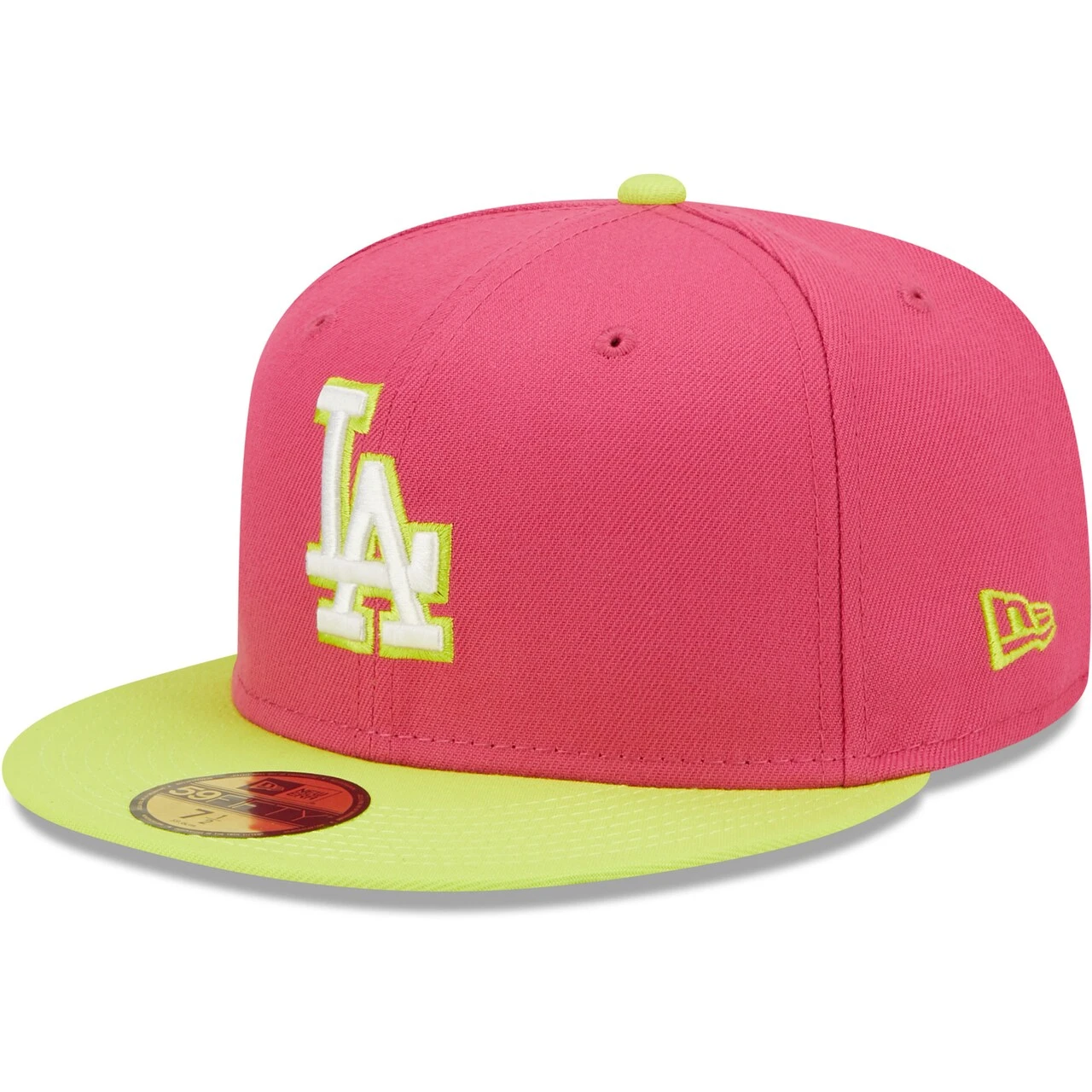 Men's Los Angeles Dodgers New Era Pink 2020 World Series Champions Beetroot Cyber 59FIFTY Fitted Hat 3 Men's Los Angeles Dodgers New Era Pink 2020 World Series Champions Beetroot Cyber 59FIFTY Fitted Hat - Image 3