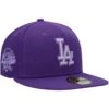 Men's Los Angeles Dodgers New Era Purple Lavender Undervisor 59FIFTY Fitted Hat