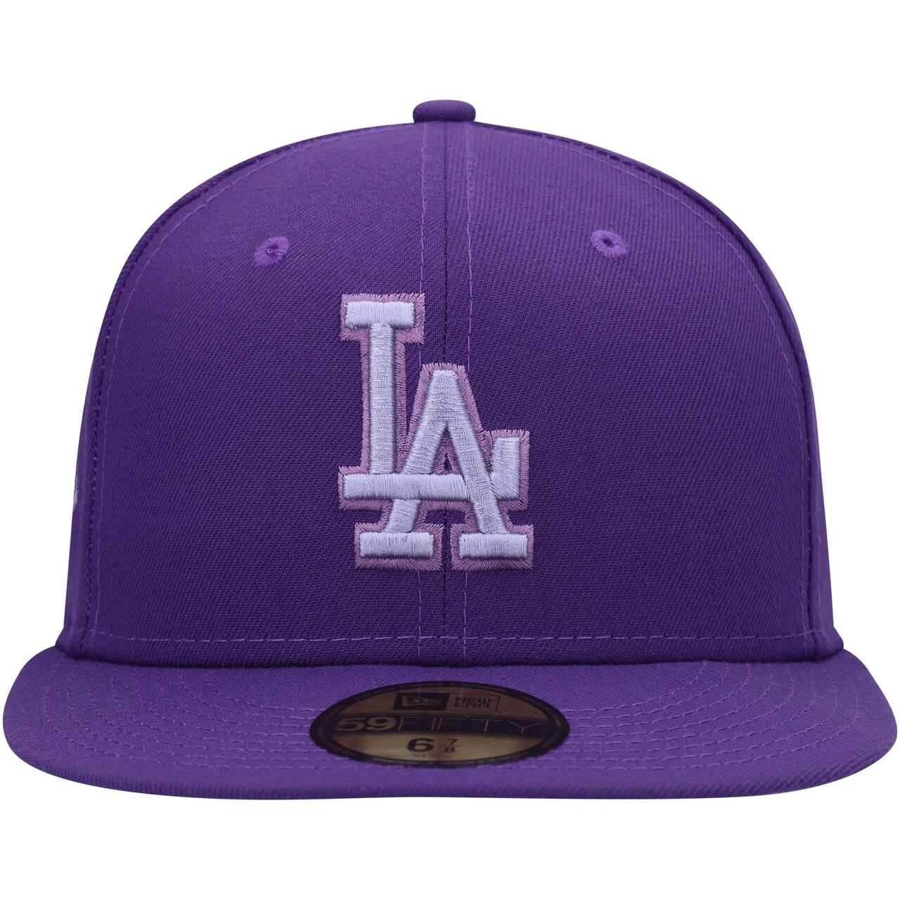 Men's Los Angeles Dodgers New Era Purple Lavender Undervisor 59FIFTY Fitted Hat 2 Men's Los Angeles Dodgers New Era Purple Lavender Undervisor 59FIFTY Fitted Hat - Image 2