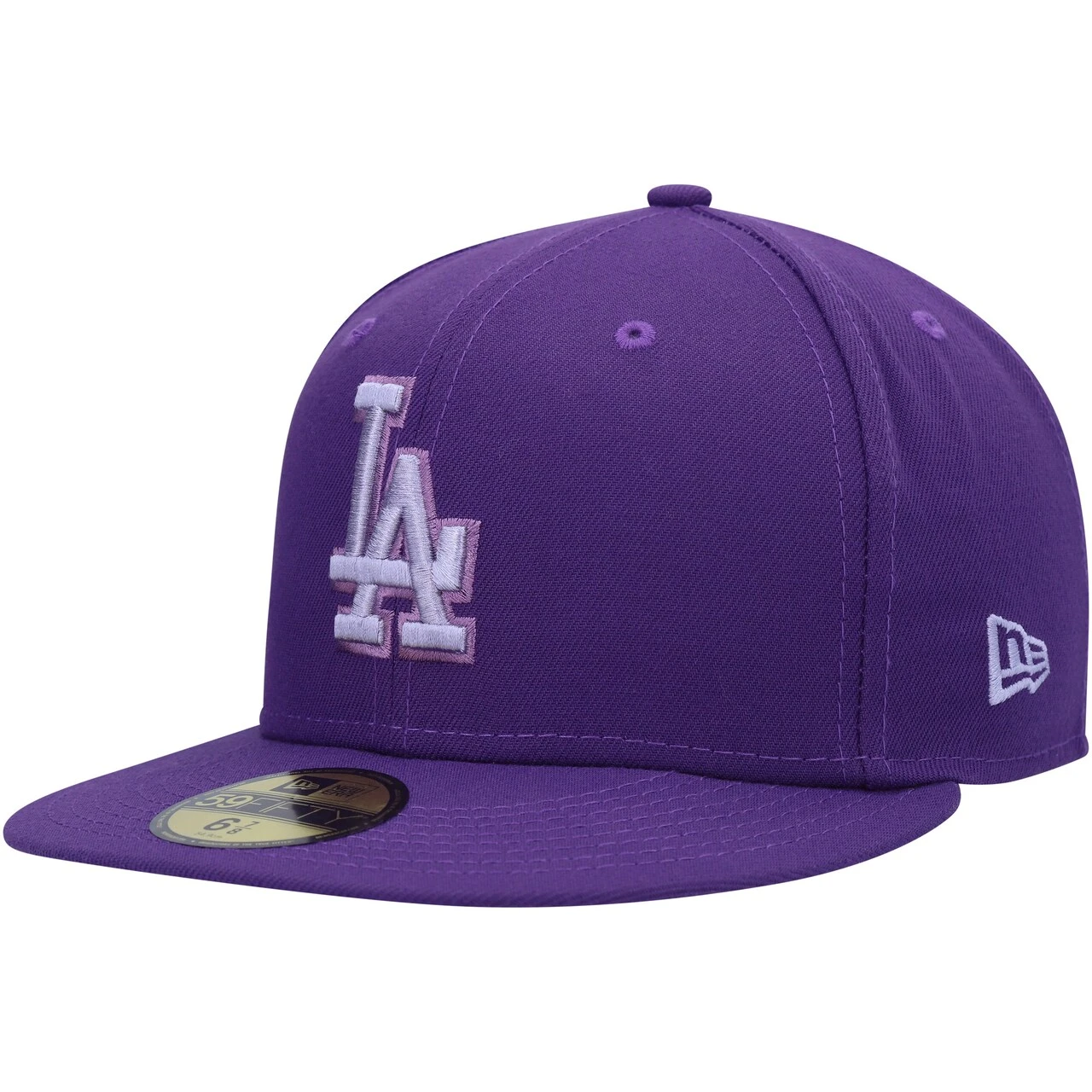 Men's Los Angeles Dodgers New Era Purple Lavender Undervisor 59FIFTY Fitted Hat 3 Men's Los Angeles Dodgers New Era Purple Lavender Undervisor 59FIFTY Fitted Hat - Image 3