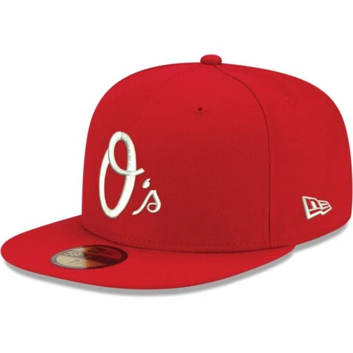 Men's Baltimore Orioles New Era Red White Logo 59FIFTY Fitted Hat -Hat Shop mens new era red baltimore orioles white logo 59fifty fitted hat pi4692000 altimages ff 4692876 596f71359e866f3aa447alt1 full