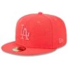 Men's Los Angeles Dodgers New Era Red 2023 Spring Color Basic 59FIFTY Fitted Hat