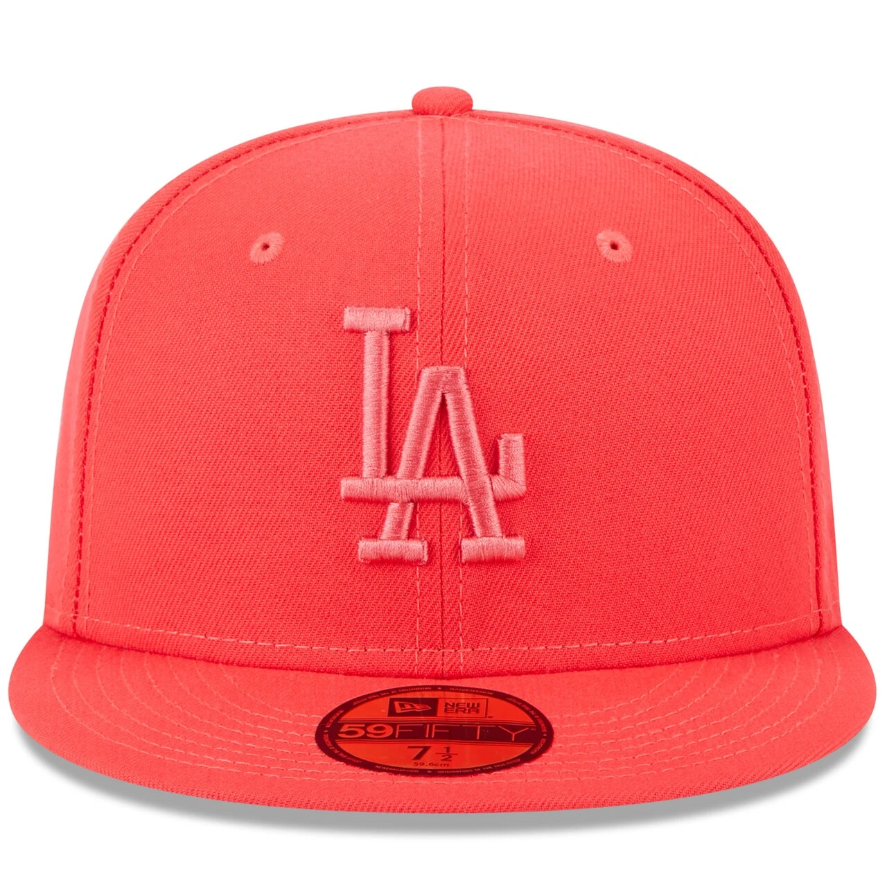 Men's Los Angeles Dodgers New Era Red 2023 Spring Color Basic 59FIFTY Fitted Hat 2 Men's Los Angeles Dodgers New Era Red 2023 Spring Color Basic 59FIFTY Fitted Hat - Image 2