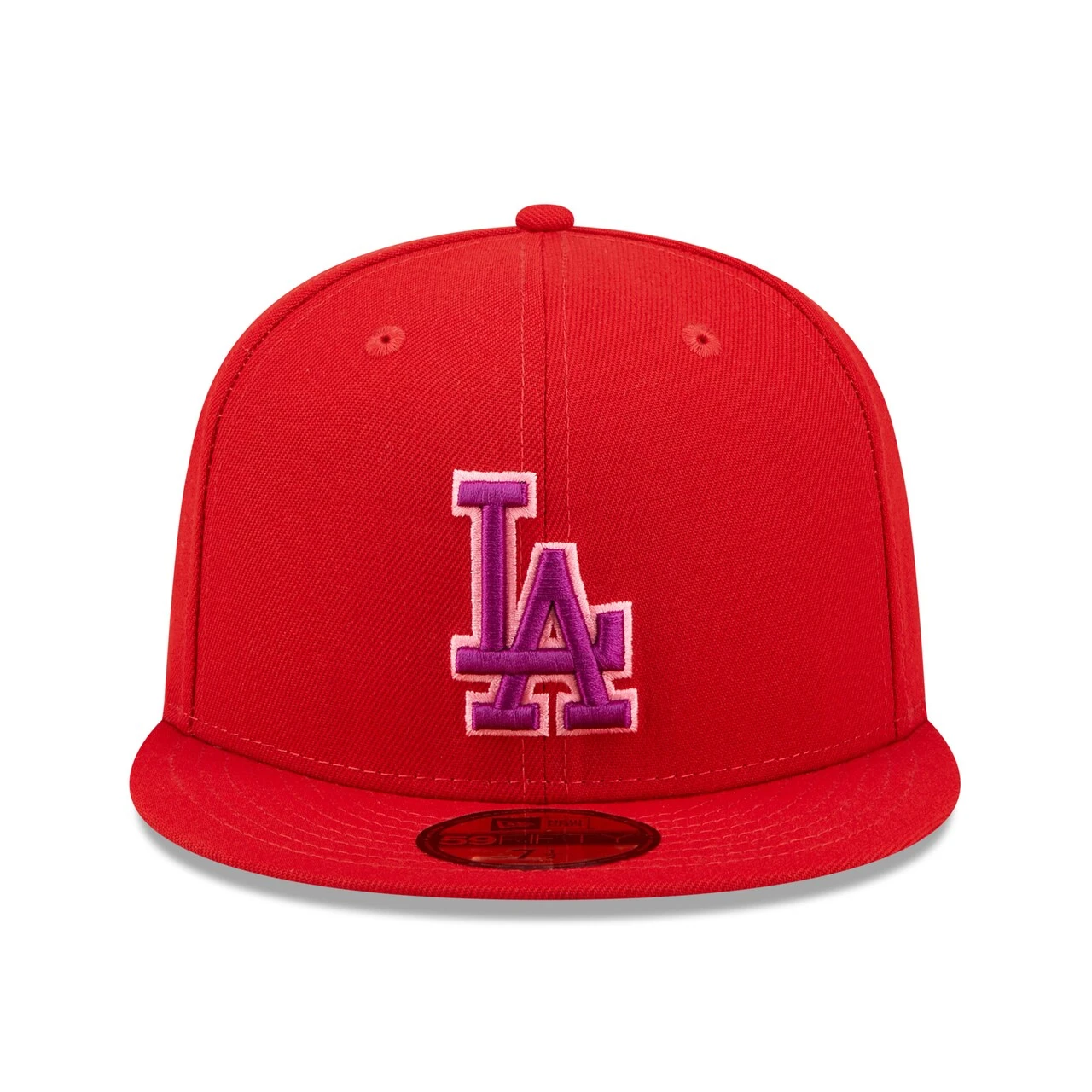 Men's Los Angeles Dodgers New Era Red Purple Undervisor 59FIFTY Fitted Hat 2 Men's Los Angeles Dodgers New Era Red Purple Undervisor 59FIFTY Fitted Hat - Image 2