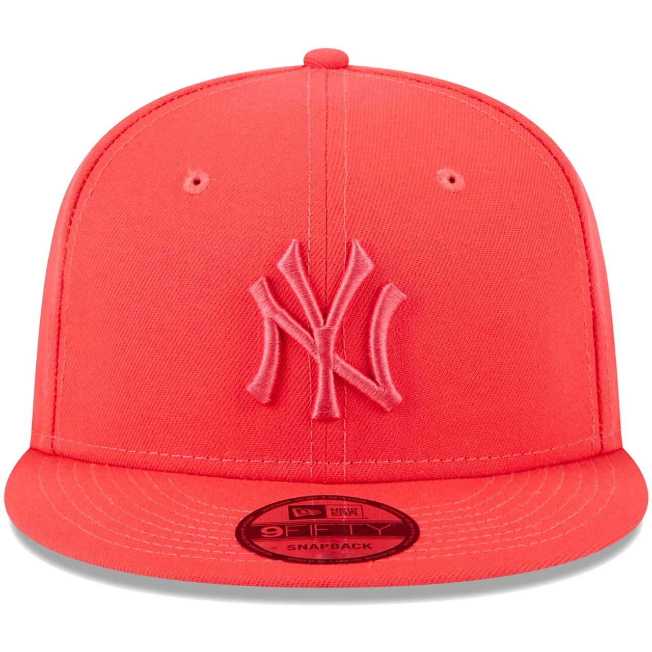 Men's New York Yankees New Era Red Spring Color Basic 9FIFTY Snapback Hat 2 Men's New York Yankees New Era Red Spring Color Basic 9FIFTY Snapback Hat - Image 2