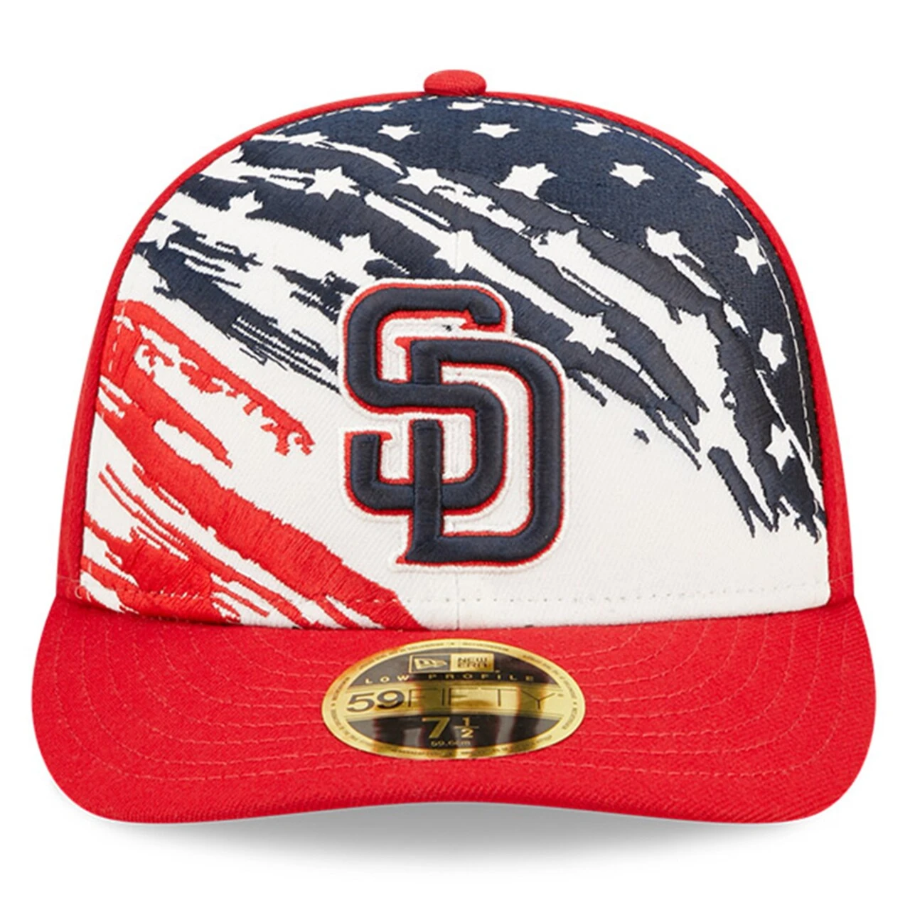 Men's San Diego Padres New Era Red 2022 4th Of July Low Profile 59FIFTY Fitted Hat 2 Men's San Diego Padres New Era Red 2022 4th Of July Low Profile 59FIFTY Fitted Hat - Image 2