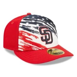 Men's San Diego Padres New Era Red 2022 4th Of July Low Profile 59FIFTY Fitted Hat 6 Men's San Diego Padres New Era Red 2022 4th Of July Low Profile 59FIFTY Fitted Hat -Hat Shop mens new era red san diego padres 2022 4th of july low profile 59fifty fitted hat pi4533000 altimages ff 4533009 6c563baeafc30aa5e793alt3 full