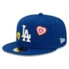 Men's Los Angeles Dodgers New Era Royal Chain Stitch Heart 59FIFTY Fitted Hat