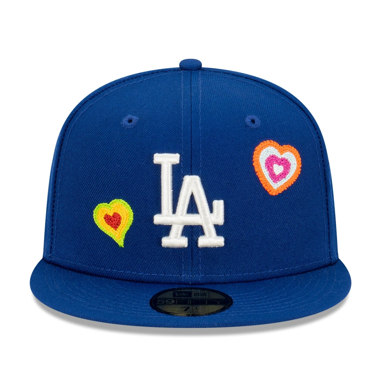 Men's Los Angeles Dodgers New Era Royal Chain Stitch Heart 59FIFTY Fitted Hat 2 Men's Los Angeles Dodgers New Era Royal Chain Stitch Heart 59FIFTY Fitted Hat - Image 2