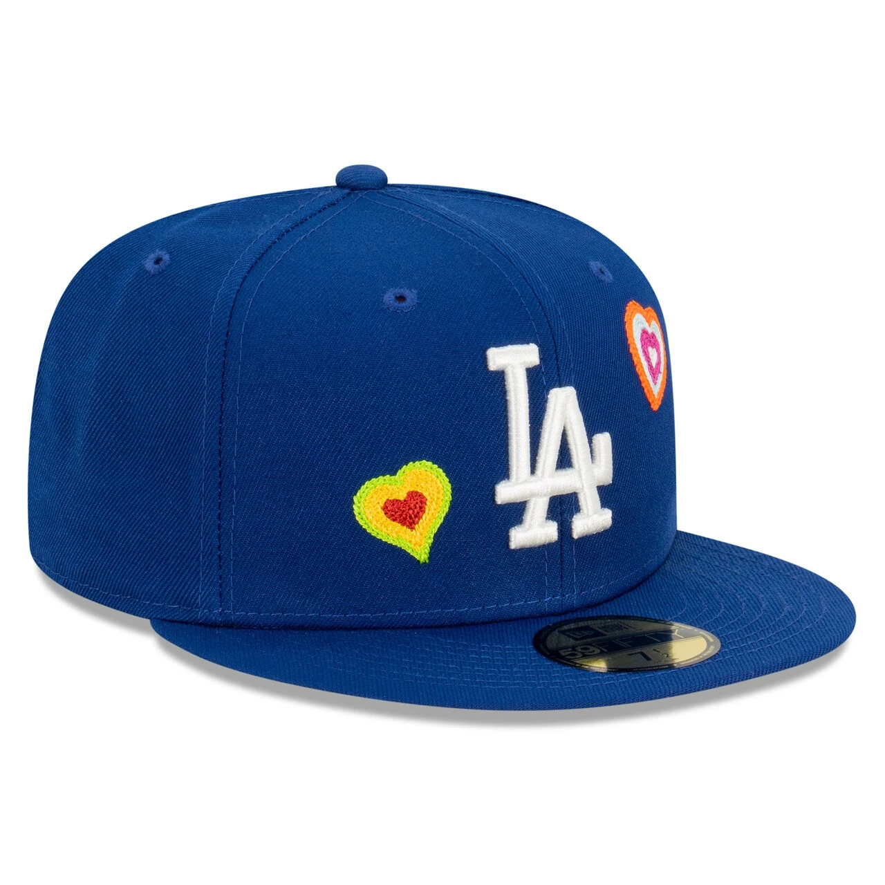 Men's Los Angeles Dodgers New Era Royal Chain Stitch Heart 59FIFTY Fitted Hat 3 Men's Los Angeles Dodgers New Era Royal Chain Stitch Heart 59FIFTY Fitted Hat - Image 3