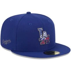Men's Los Angeles Dodgers New Era Royal Script Fill 59FIFTY Fitted Hat