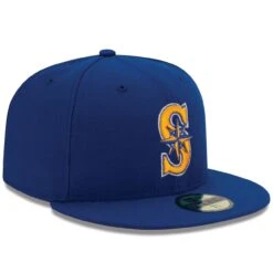 Men's Seattle Mariners New Era Royal Alternate 2 Authentic On Field 59FIFTY Fitted Hat -Hat Shop mens new era royal seattle mariners alternate 2 authentic on field 59fifty fitted hat pi2659000 altimages ff 2659207alt3 full