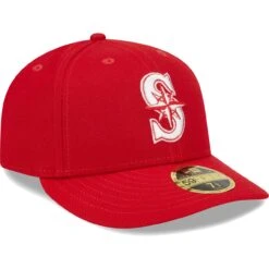 Men's Seattle Mariners New Era Scarlet Low Profile 59FIFTY Fitted Hat -Hat Shop mens new era scarlet seattle mariners low profile 59fifty fitted hat ss5 p 200023029pv 3u y3qezzpbcnybvbvawso9v t7oycjbgfx0pivgds8sz