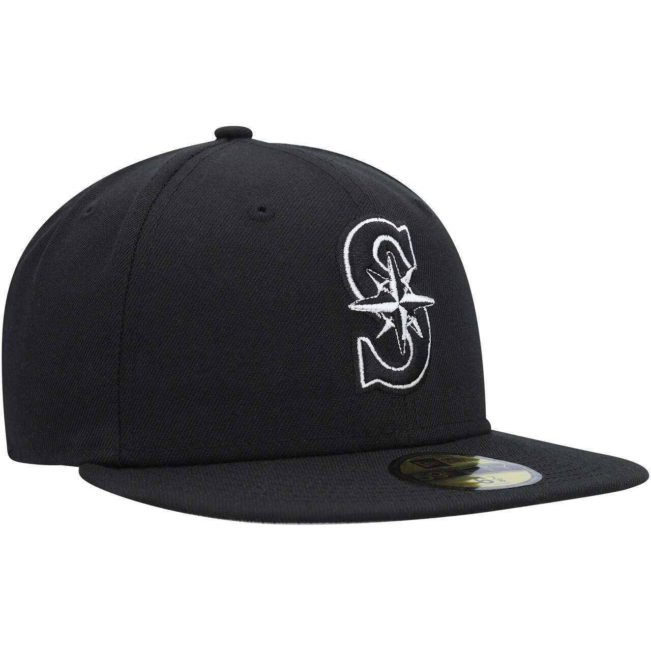 Men's Seattle Mariners New Era Black On Black Dub 59FIFTY Fitted Hat 3 Men's Seattle Mariners New Era Black On Black Dub 59FIFTY Fitted Hat - Image 3