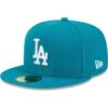 Men's Los Angeles Dodgers New Era Turquoise 59FIFTY Fitted Hat