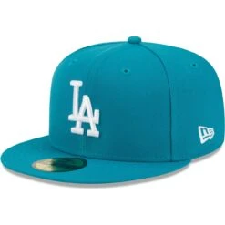 Men's Los Angeles Dodgers New Era Turquoise 59FIFTY Fitted Hat