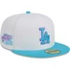 Men's Los Angeles Dodgers New Era White Vice 59FIFTY Fitted Hat