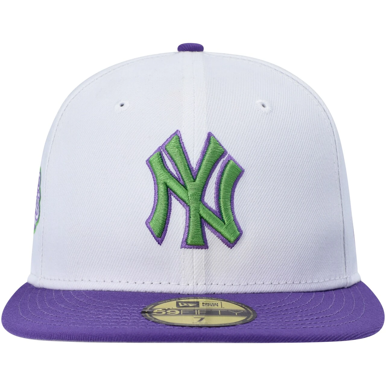 Men's New York Yankees New Era White Side Patch 59FIFTY Fitted Hat 2 Men's New York Yankees New Era White Side Patch 59FIFTY Fitted Hat - Image 2